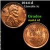 Image 1 : 1944-d Lincoln Cent 1c Grades Choice Unc RD