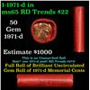 Image 1 : Shotgun Lincoln 1c roll, 1971-d 50 pcs Brandt Wrapper.