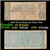 Image 1 : 1864 $5 Confederate Note, T69 Grades xf details
