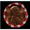 Image 2 : Shotgun Lincoln 1c roll, 1975-d 50 pcs Bank Wrapper.