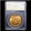 Image 5 : ***Auction Highlight*** 1872-p Gold Liberty Double Eagle 20 Graded ms62 By SEGS (fc)