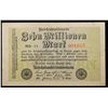 Image 2 : 1923 Germany (Weimar Republic) 10 Million Marks Banknote - Post-WWI Hyperinflation Currency P# 106a 