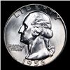 Image 2 : Proof 1956 Washington Quarter 25c Grades GEM+ Proof