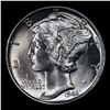 Image 2 : ***Auction Highlight*** 1944-p Mercury Dime Near TOP POP! 10c Graded ms67+ fsb BY SEGS (fc)
