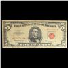 Image 2 : 1963 $5 Red Seal United States Note Grades vf, very fine