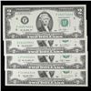 Image 2 : 4x 1995-2013 $2 Federal Reserve Notes, All CU, All Different Series Grades Brilliant Uncirculated