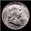 Image 2 : 1949-p Franklin Half Dollar 50c Grades Choice Unc FBL