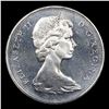 Image 2 : 1965 Small Beads, Pointed 5 Canada Dollar $1 Grades GEM Unc PL