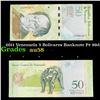 Image 1 : 2011 Venezuela 5 Bolivares Banknote P# 89d Grades Choice AU/BU Slider