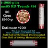 Image 1 : Shotgun Lincoln 1c roll, 1960-p 50 pcs Bank Wrapper.