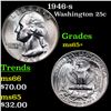 Image 1 : 1946-s Washington Quarter 25c Grades GEM+ Unc