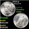Image 1 : 1923-p Peace Dollar $1 Grades Choice+ Unc