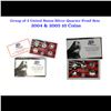 Image 1 : Group of 2 2004-2005 United States Quarters Proof Set - 10 pc set - Low Mintage
