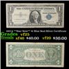 Image 1 : 1957A **Star Note** $1 Blue Seal Silver Certificate Grades vf+