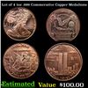Image 1 : Lot of 4 1oz .999 Commerative Copper Medalions
