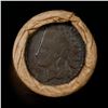 Image 3 : Mixed small cents 1c orig shotgun roll, 1917-s Wheat Cent, 1892 Indian Cent other end, Brinks Wrappe