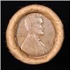 Image 2 : Mixed small cents 1c orig shotgun roll, 1919-s Wheat Cent, 1898 Indian Cent other end, Brinks Wrappe