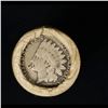 Image 3 : Mixed small cents 1c orig shotgun roll, 1917-d Wheat Cent, 1863 Indian Cent other end, Brinks Wrappe