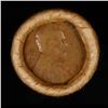 Image 2 : Mixed small cents 1c orig shotgun roll, 1918-d Wheat Cent, 1863 Indian Cent other end, Brinks Wrappe