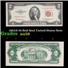 Image 1 : 1953A $2 Red Seal United States Note Grades Choice AU/BU Slider