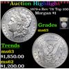 Image 1 : ***Auction Highlight*** 1879-s Rev '78 Top 100 Morgan Dollar $1 Graded Select Unc By USCG (fc)