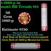 Image 1 : Shotgun Lincoln 1c roll, 1980-p 50 pcs Bank Wrapper.