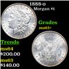 Image 1 : 1888-o Morgan Dollar $1 Grades Select+ Unc
