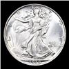 Image 2 : 1936-p Walking Liberty Half Dollar 50c Grades Choice+ Unc
