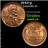 Image 1 : 1944-p Lincoln Cent 1c Grades GEM Unc RB