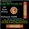 Image 1 : Shotgun Lincoln 1c roll, 1970-p 50 pcs Coin-Tainer Wrapper.