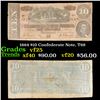 Image 1 : 1864 $10 Confederate Note, T68 Grades vf+