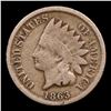 Image 2 : 1863 Indian Cent 1c Grades f+