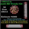 Image 1 : Shotgun Lincoln 1c roll, 1962-d 50 pcs Bank Wrapper.