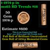 Image 1 : Shotgun Lincoln 1c roll, 1964-p 50 pcs Bank Wrapper.