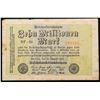 Image 2 : 1923 Germany (Weimar Republic) 10 Million Marks Banknote - Post-WWI Hyperinflation Currency P# 106a 