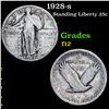 Image 1 : 1928-s Standing Liberty Quarter 25c Grades f, fine