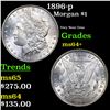 Image 1 : 1896-p Morgan Dollar $1 Grades Choice+ Unc