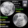Image 1 : 1926-s Peace Dollar $1 Graded ms64+ BY SEGS