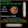 Image 1 : Shotgun Lincoln 1c roll, 1979-d 50 pcs Bank Wrapper.