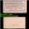 Image 1 : C.S.A.Bond $3 Coupon Feb 20th 1863 Grades Select CU