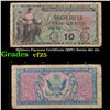Image 1 : Military Payment Certificate (MPC) Series 481 10c Grades vf+