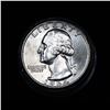 Image 2 : ***Auction Highlight*** Full Roll of Silver Unc 1964-p Washington 25c, 40 Coins in Total Brilliant U