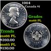 Image 1 : 1964 Canada Dollar $1 Grades GEM+ UNC PL