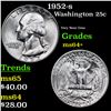 Image 1 : 1952-s Washington Quarter 25c Grades Choice+ Unc