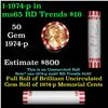 Image 1 : Shotgun Lincoln 1c roll, 1974-p 50 pcs Bank Wrapper.