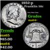 Image 1 : 1952-p Franklin Half Dollar 50c Grades Choice+ Unc