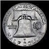Image 3 : 1952-p Franklin Half Dollar 50c Grades Choice+ Unc