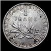 Image 3 : 1918 France 1 Franc Silver KM# 844.1 Grades Select Unc