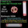 Image 1 : Shotgun Lincoln 1c roll, 2017-d 50 pcs Bank Wrapper.