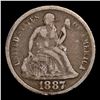 Image 2 : 1887-p Seated Liberty Dime 10c Grades vf+